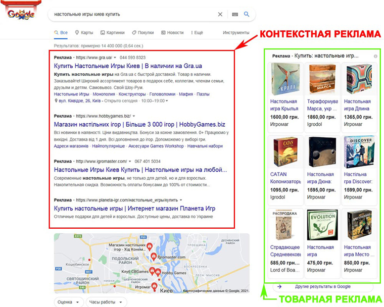 Контекстная реклама: Гугл Ads (Google Adwords) — пример